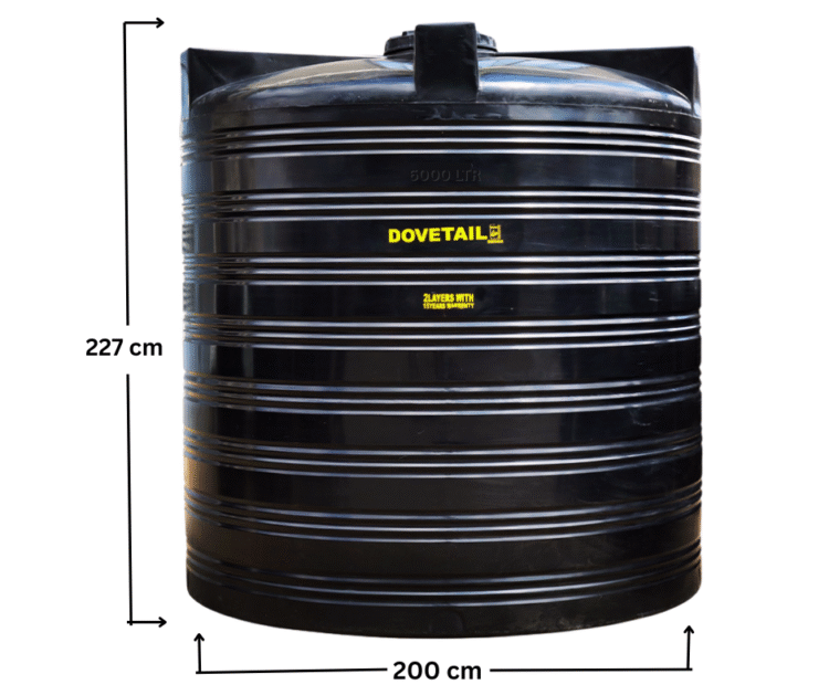 Dovetail 6000 liter water tank