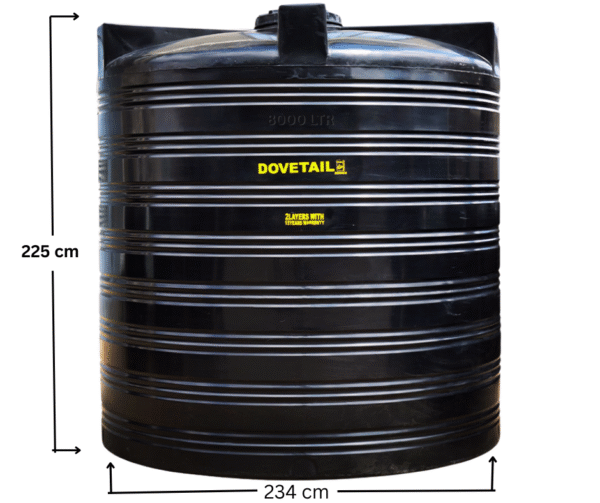 Dovetail 8000 Liter Water Tank